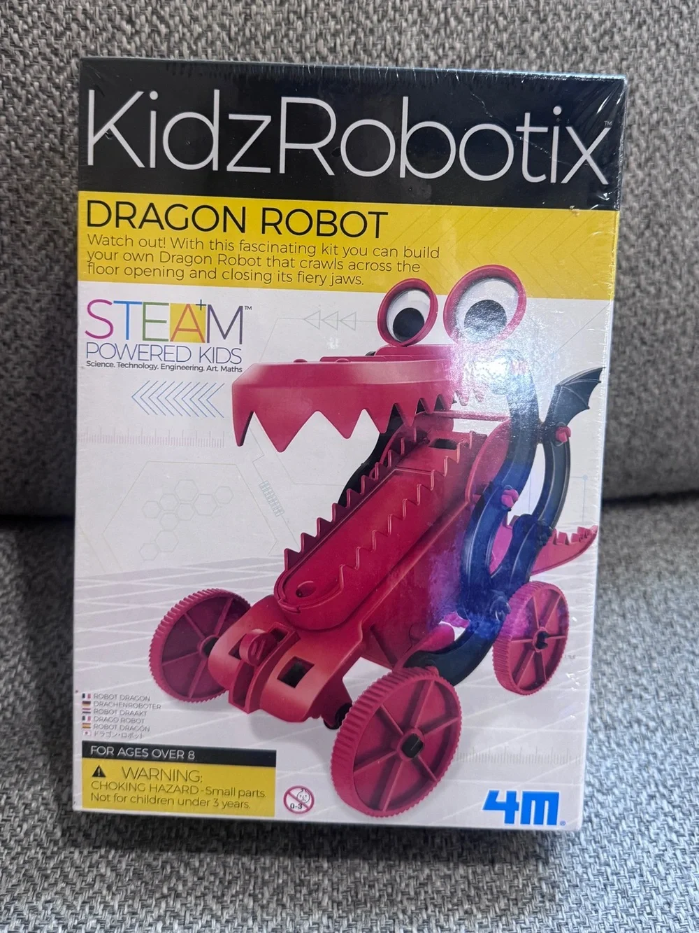 Dragon Robot Building Kit - Pink STEAM Toy